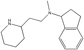 N-methyl-N-[2-(piperidin-2-yl)ethyl]-2,3-dihydro-1H-inden-1-amine Struktur