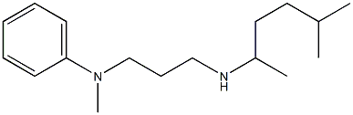 N-methyl-N-{3-[(5-methylhexan-2-yl)amino]propyl}aniline Struktur