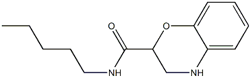 N-pentyl-3,4-dihydro-2H-1,4-benzoxazine-2-carboxamide Struktur