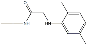 N-tert-butyl-2-[(2,5-dimethylphenyl)amino]acetamide Struktur