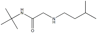 N-tert-butyl-2-[(3-methylbutyl)amino]acetamide Struktur