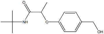 N-tert-butyl-2-[4-(hydroxymethyl)phenoxy]propanamide Struktur