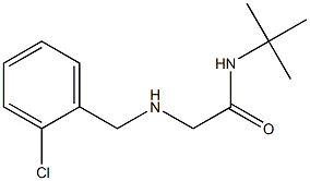 N-tert-butyl-2-{[(2-chlorophenyl)methyl]amino}acetamide Struktur