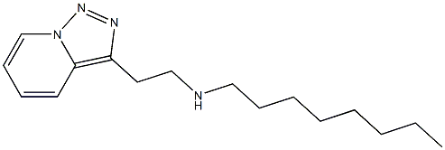 octyl(2-{[1,2,4]triazolo[3,4-a]pyridin-3-yl}ethyl)amine Struktur