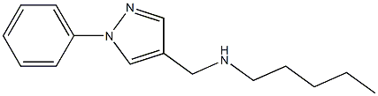 pentyl[(1-phenyl-1H-pyrazol-4-yl)methyl]amine Struktur