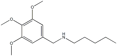 pentyl[(3,4,5-trimethoxyphenyl)methyl]amine Struktur