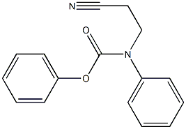 phenyl N-(2-cyanoethyl)-N-phenylcarbamate Struktur