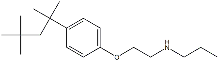 propyl({2-[4-(2,4,4-trimethylpentan-2-yl)phenoxy]ethyl})amine Struktur