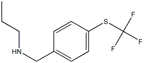 propyl({4-[(trifluoromethyl)sulfanyl]phenyl}methyl)amine Struktur