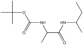 tert-butyl 2-(sec-butylamino)-1-methyl-2-oxoethylcarbamate Struktur