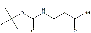 tert-butyl 3-(methylamino)-3-oxopropylcarbamate Struktur