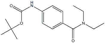 tert-butyl 4-[(diethylamino)carbonyl]phenylcarbamate Struktur