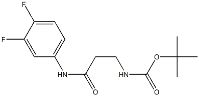 tert-butyl N-{2-[(3,4-difluorophenyl)carbamoyl]ethyl}carbamate Struktur