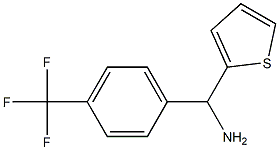 thiophen-2-yl[4-(trifluoromethyl)phenyl]methanamine Struktur