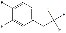 3,4-Difluoro-1-(2,2,2-trifluoroethyl)benzene Struktur