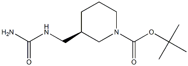 (R)-1-Boc-3-Ureidomethyl-piperidine Struktur