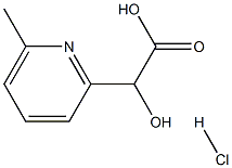 6-METHYL-2-PYRIDINEGLYCOLIC ACID HYDROCHLORIDE Struktur