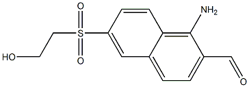 6-Hydroxyethyl  Sulphonyl-2-Naphthalamine Struktur