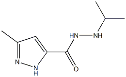 3-methyl-N'-(propan-2-yl)-1H-pyrazole-5-carbohydrazide Struktur