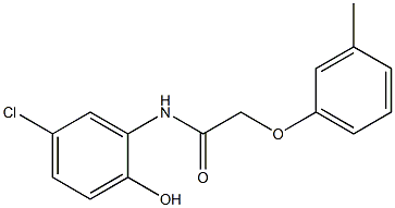 N-(5-chloro-2-hydroxyphenyl)-2-(3-methylphenoxy)acetamide Struktur