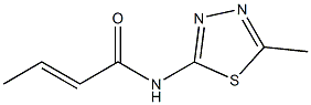 N-(5-methyl-1,3,4-thiadiazol-2-yl)-2-butenamide Struktur