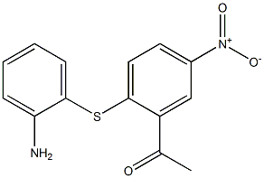 1-{2-[(2-aminophenyl)sulfanyl]-5-nitrophenyl}ethanone Struktur