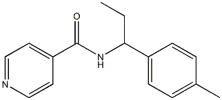 N-[1-(4-methylphenyl)propyl]isonicotinamide Struktur