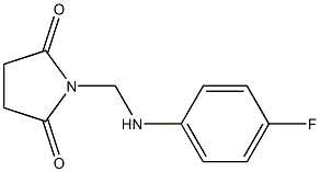 1-[(4-fluoroanilino)methyl]-2,5-pyrrolidinedione Struktur