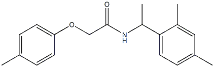 N-[1-(2,4-dimethylphenyl)ethyl]-2-(4-methylphenoxy)acetamide Struktur