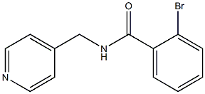 2-bromo-N-(4-pyridinylmethyl)benzamide Struktur