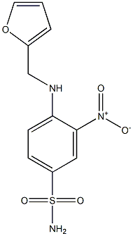 4-[(2-furylmethyl)amino]-3-nitrobenzenesulfonamide Struktur