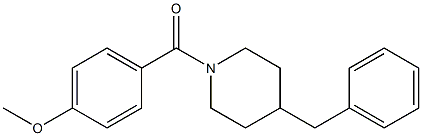 4-benzyl-1-(4-methoxybenzoyl)piperidine Struktur