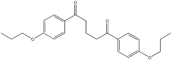 1,5-bis(4-propoxyphenyl)-1,5-pentanedione Struktur