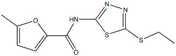 N-[5-(ethylsulfanyl)-1,3,4-thiadiazol-2-yl]-5-methyl-2-furamide Struktur