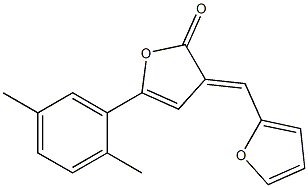 5-(2,5-dimethylphenyl)-3-(2-furylmethylene)-2(3H)-furanone Struktur