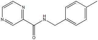 N-(4-methylbenzyl)-2-pyrazinecarboxamide Struktur