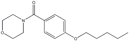 4-(4-morpholinylcarbonyl)phenyl pentyl ether Struktur