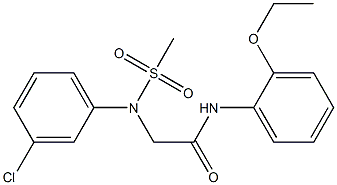 2-[3-chloro(methylsulfonyl)anilino]-N-(2-ethoxyphenyl)acetamide Struktur