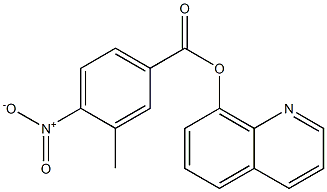 8-quinolinyl 4-nitro-3-methylbenzoate Struktur