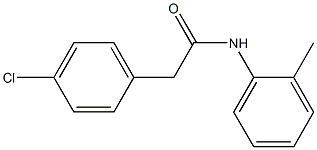 2-(4-chlorophenyl)-N-(2-methylphenyl)acetamide Struktur