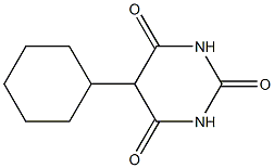 5-cyclohexyl-2,4,6(1H,3H,5H)-pyrimidinetrione Struktur