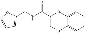 N-(2-furylmethyl)-2,3-dihydro-1,4-benzodioxine-2-carboxamide Struktur