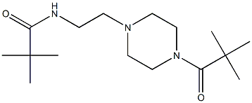 N-{2-[4-(2,2-dimethylpropanoyl)piperazin-1-yl]ethyl}-2,2-dimethylpropanamide Struktur