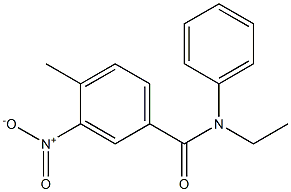 N-ethyl-3-nitro-4-methyl-N-phenylbenzamide Struktur