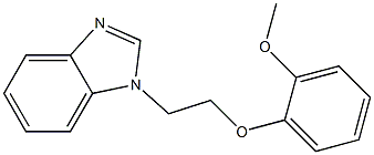 1-[2-(2-methoxyphenoxy)ethyl]-1H-benzimidazole Struktur