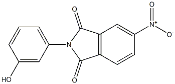 5-nitro-2-(3-hydroxyphenyl)-1H-isoindole-1,3(2H)-dione Struktur