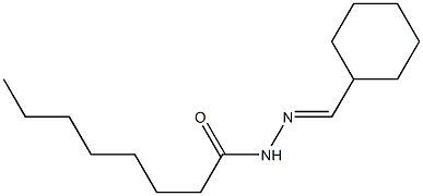 N'-(cyclohexylmethylene)octanohydrazide Struktur