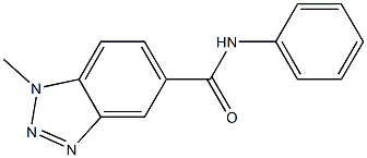 1-methyl-N-phenyl-1H-1,2,3-benzotriazole-5-carboxamide Struktur