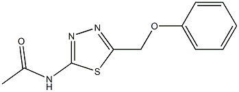 N-[5-(phenoxymethyl)-1,3,4-thiadiazol-2-yl]acetamide Struktur