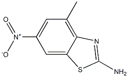 2-amino-6-nitro-4-methyl-1,3-benzothiazole Struktur